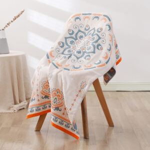 70*140  Bohemian Floral Soft Cotton Gauze Bath Towel