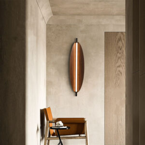 Japanese Wood Grain Style Wall Mounted Lamp Fixtures