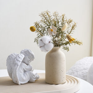 Simple Ceramic Vase Home Decoration Cachepot For Flowers