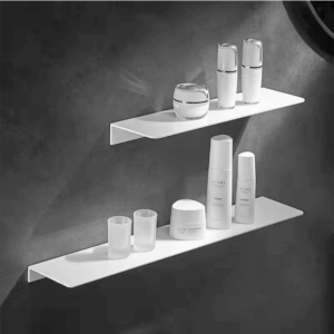 Bathroom Storage Rack 30cm Modern Matt Black White Bathroom Shelves