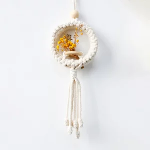Air Plant Holder Macrame Wall Hanging Boho Decor Flower Pot