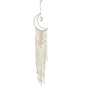 Macrame Dream Catcher Nordic Moon Star Hanging Wall Tapestry