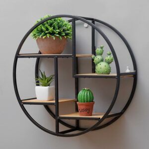 Creative Modern Home Decor Wood Storage Shelf Rack