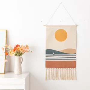 Handmade Woven Bohemian Geometric Canvas Art Wall Hanging Tapestry